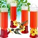 GrayBunny GB-6846B Mini Hummingbird Feeders, Set of 4, Includes Hanging Wires