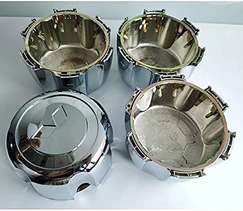 WYCFCF 4 Pièces 135mm Voiture Cache-moyeux pour Mitsubishi Pajero Montero Sport L200, Remplacement Centre Roue Caps, Antirouille Capuchon de Hub de Voiture DéCoration Accessoires Cover