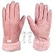 Csafyrt Heated Gloves for Women Rechargeable Winter Gloves 3 Heating Levels Waterproof Touchscreen Heating Mitten Hand Warmer for Winter Fishing Skiing Snowboarding