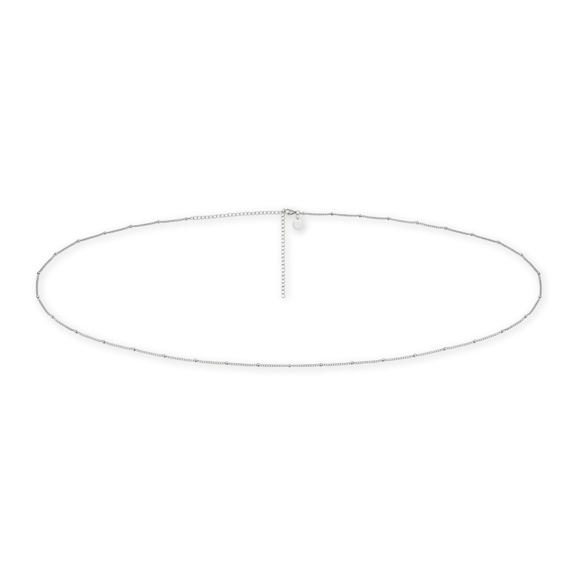 Ceinture de ventre - chaîne réglable avec petites perles Dots (78-93 cm) avec placage en or 18K I Chaîne corporelle étanche pour femmes I Chaîne corporelle hypoallergénique