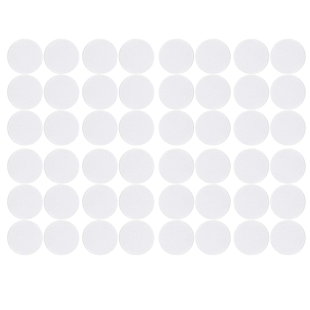 Jnchdghwa Mushroom Growing Supplies 2.5" Monotub Adhesive Filter Disks 48pcs, 3mm Thickness Filter Disc Pad