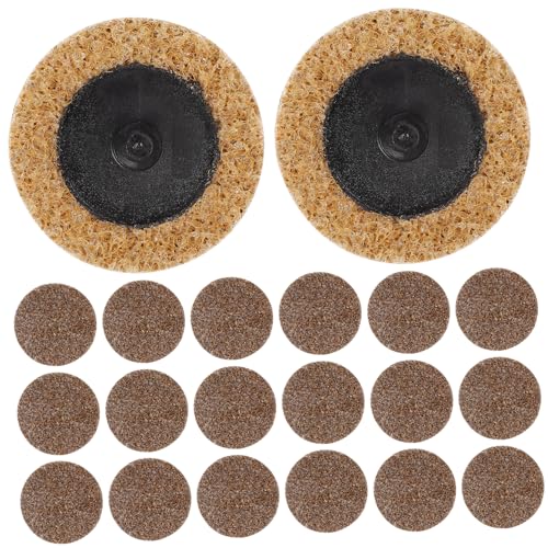 Homoyoyo 2 Inch Sanding Discs Set 50 Pcs Angle Attachments Paint Stripper Abrasive Wheels for Grinder