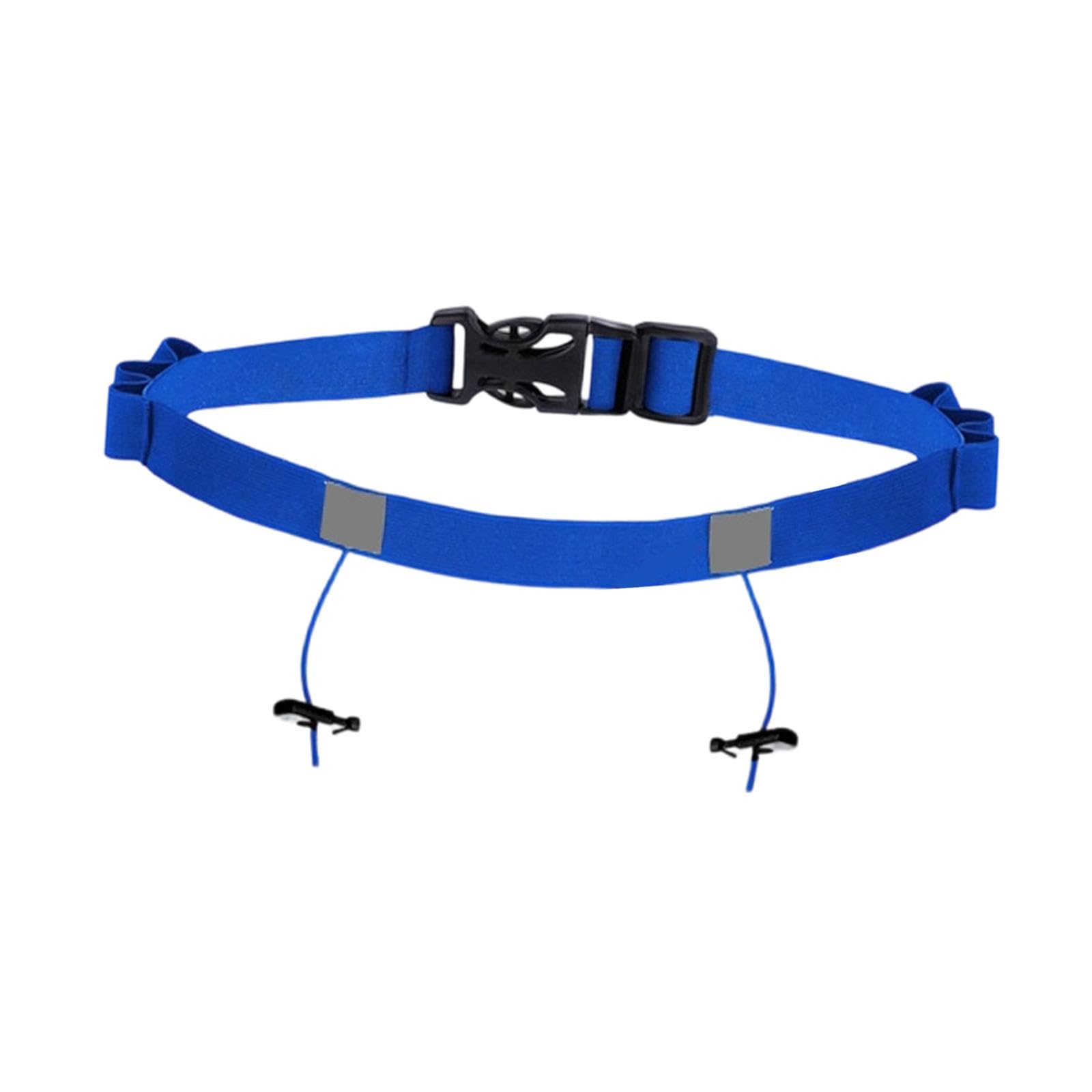 Triathlon Race Number Belt Convenient Premium Elastic Triathlon Running Belt Blue-image-49