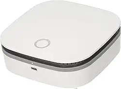 Yuventoo Purificador de ar portátil Gerador de ozônio O3 Desodorizador de íons negativos e esterilizador Removedor de odores eliminando com temporizador Máquina de ozônio de 2 modos para escritórios domésticos