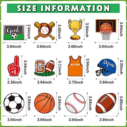 Imanes decorativos deportivos pack x12 miniatura 2