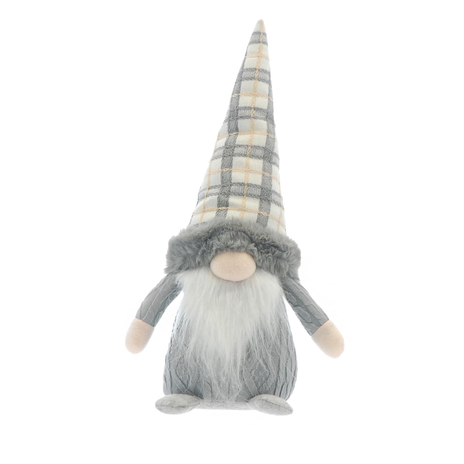 Harrison Cropper Grey Festive Standing Gonk With Tartan Hat