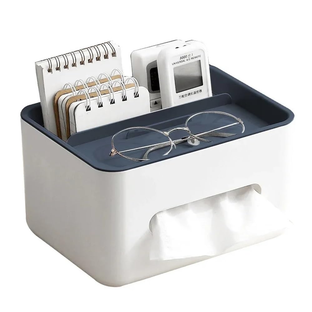 Tissue Box Napkin Holder Remote Control Storage Desk Organizer Office Multifunctional Sundries Ontainer Home