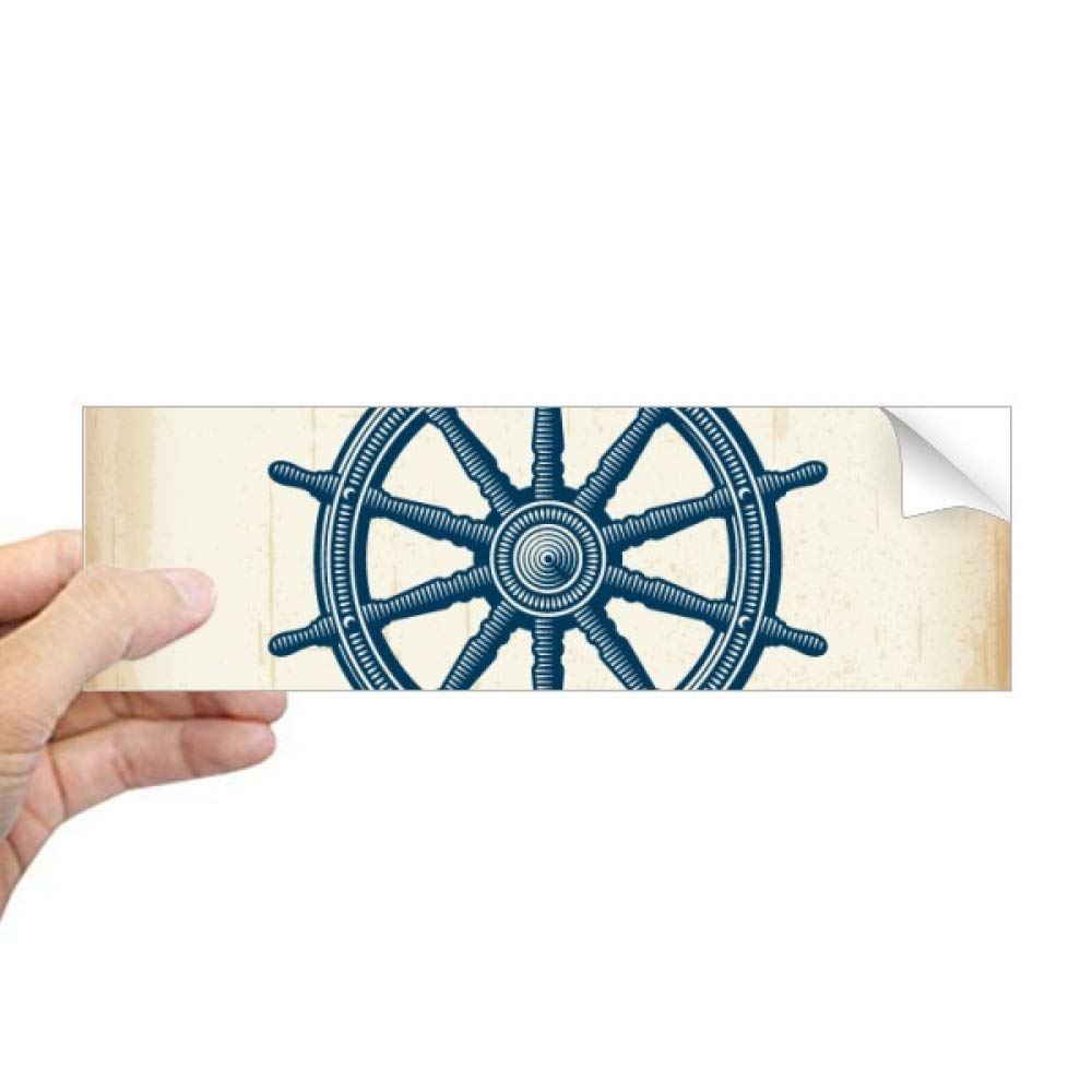 Pegatina rectangular de timón militar para ventana de coche y cuadernos 4