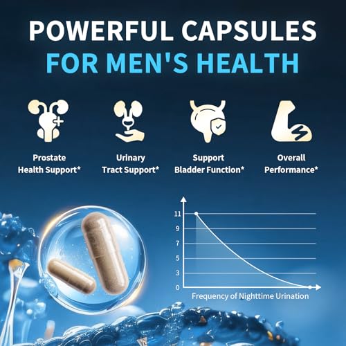 Image of Lukaree Prostate Health Supplements for Men - 18 in 1 Saw Palmetto with Pumpkin Seed & Nettle - Advanced DHT Blocker - Urinary Tract Health Support - with Ashwagandha, Reishi, 60 Capsules