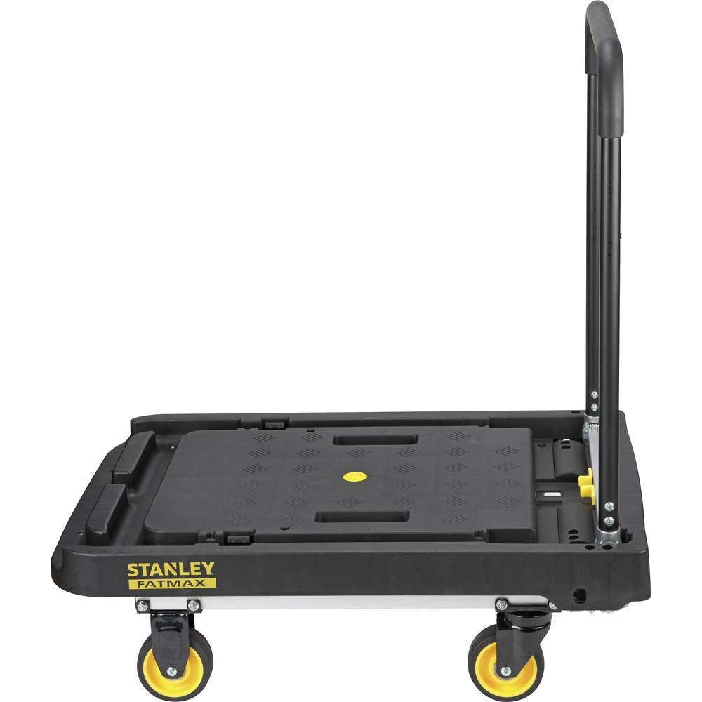 Stanley Klappbarer Plattformwagen FXWT-711 - Max. 200KG - Aluminium - 80 x 52 X 87 cm - Anti-Rutsch-Plattform - Schwarz/Gelb