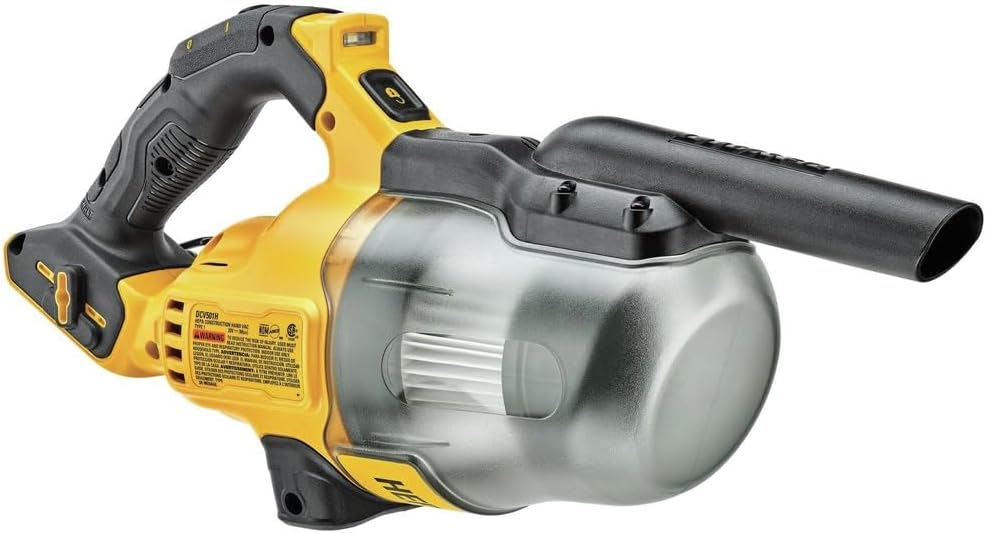 DEWALT 20V Handheld Vacuum Cordless, Car Vacuum with HEPA Filter, 6 Attachments and LED Light, High Performance Dry Only Small Shop Vac, Battery Not Included (DCV501HB) - Image 4
