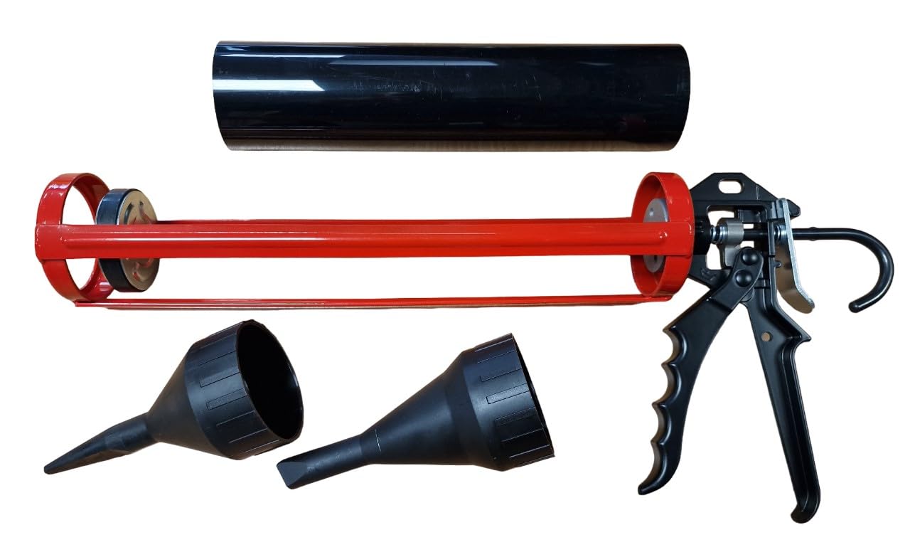 PTI Pro Point Mortar Gun, Caulking Gun, Cement Caulking Pump, Mortar Pointing Tool Grouting Gun Sprayer Applicator Tool for Cement