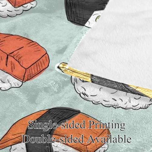 Couverture Polaire Sushi Plaid Lit Canapé 150x100cm
