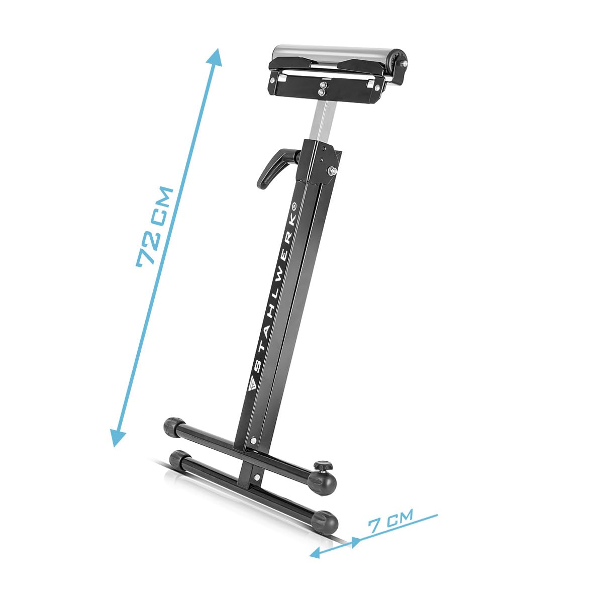 STAHLWERK RB-110 ST - Juego de 2 caballete de trabajo (altura regulable de 720 a 1100 mm, con capacidad de carga de 60 kg y soporte de ruedas)