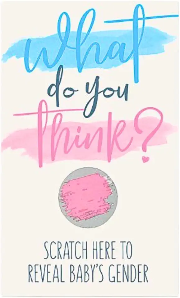Gender Reveal Scratch Card - Girl