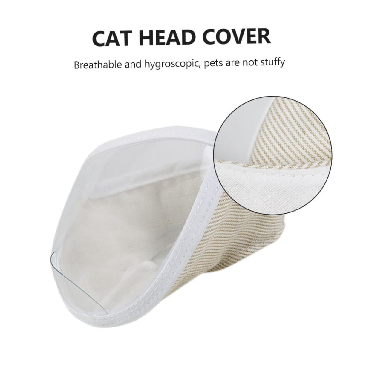 Toddmomy 6 Piezas Casco Protector para Gatos bozal de Malla de Gato Cubierta de Gato bozal portátil para Gatos bozal portátil para Gatitos cosmético Accesorios Venda Boca de Gato Novio