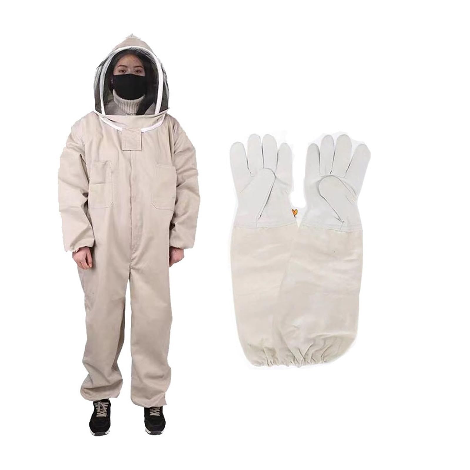 Costume d'abeille en tissu préféré haut de gamme pour équipement apiculteur complet L