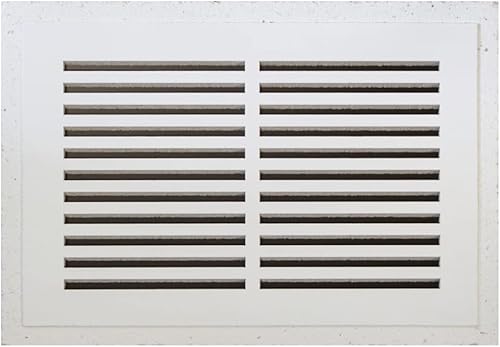 Retorno de aire permanente para pared empotrado, no extraíble, conducto de 14 x 8 pulgadas, blanco, (CB5000)