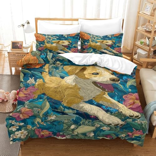 Parure de couette 3D grand lit super king housse microfibre douce - 2