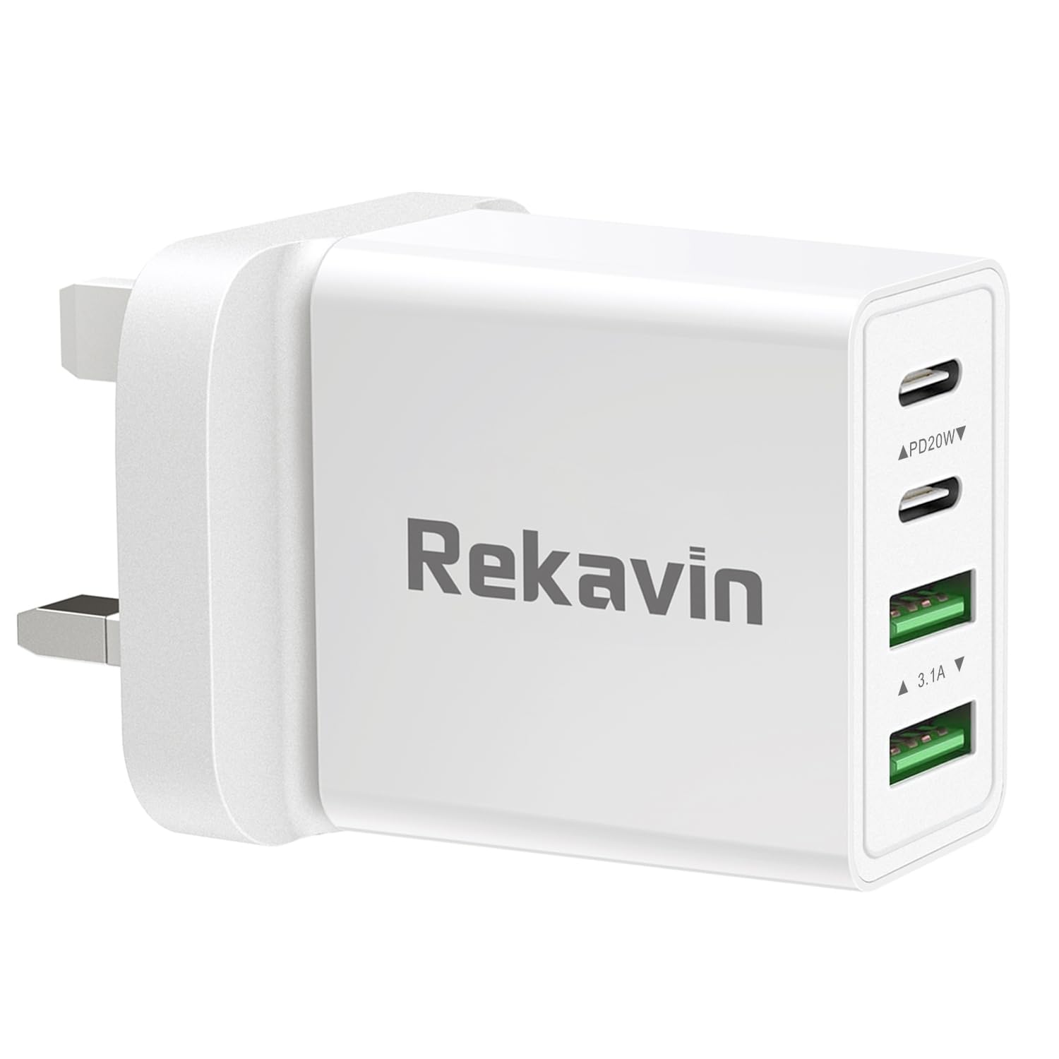 USB Type C Plug UK,40W Multi Ctype Plug Fast Charger Dual USBC Power Adapter i Phone Apple C Plugs with Multiple Port Head Fast Charging for iPhone 17 16 15 14 13 12 11 Pro Max Plus,iPad,A16 Watch