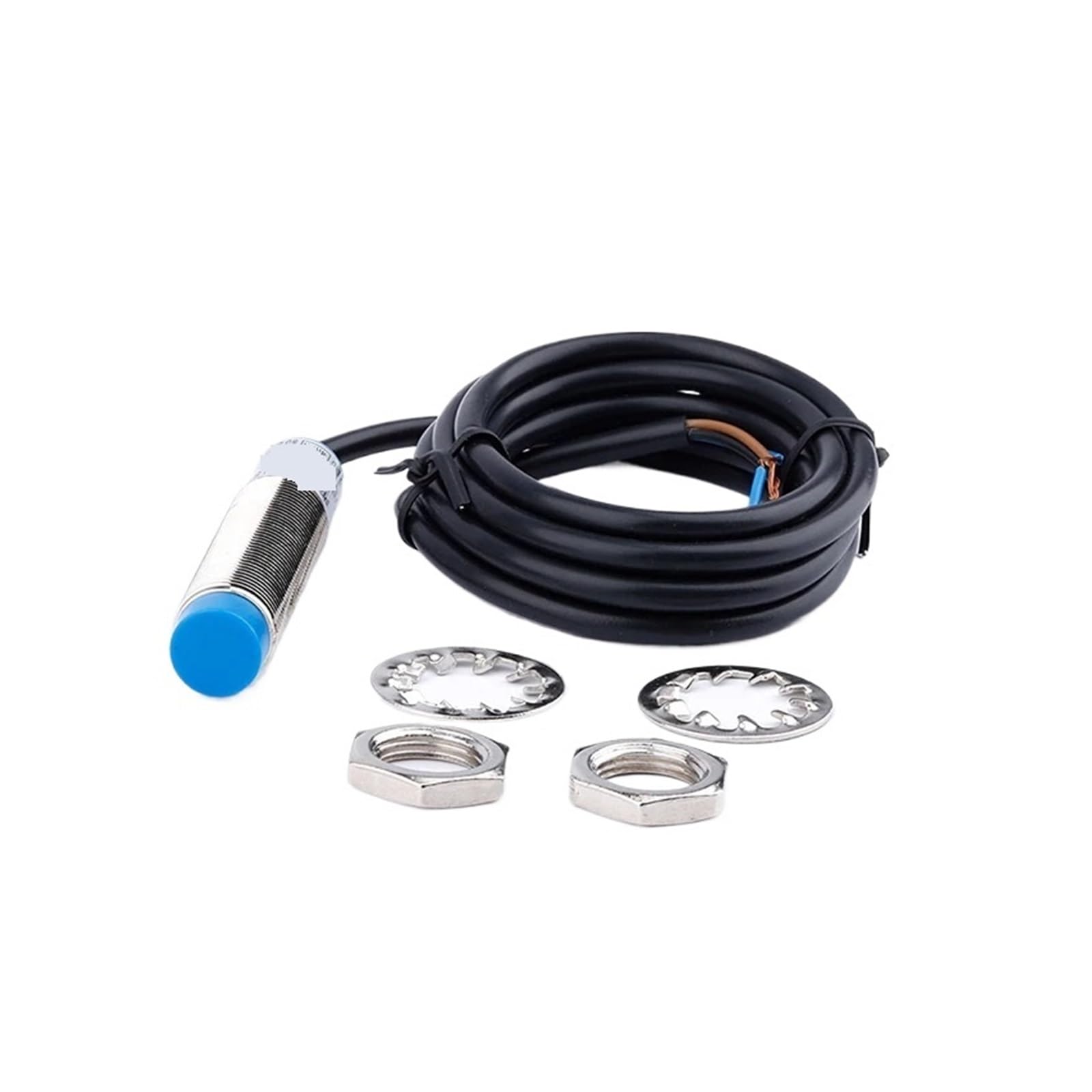 PEQYUACTE Blue Proximity Switch Inductive Proximity Sensor Detection Switch NPN/PNP NO NC 1-15mm Sensor Switch DC Type 2Wire NO(M30(unshielded),DC PNP NO and NC)