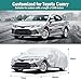 Car Cover Custom Fit for Toyota Camry 1996-2025, for Honda Accord 2001-2025, Waterproof All Weather for Automobiles Full Exterior Cover Rain Sun UV Protection with Door Zipper