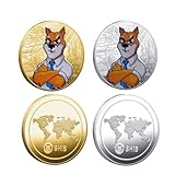 2PCS Charming Shiba INI Coin, Dogecoin Collection, Embracing a Lucky Atmosphere, Perfect for Dog Fans Who Appreciate The Spirit of Crypto Culture Games