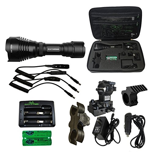 Elusive Wildlife Kill Light XLR 500HD Zoom Focus Hunting Light Package - RED