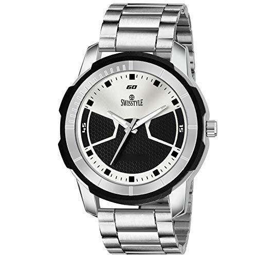 SWISSTYLE Analogue White Dial Mens Watch-SS-GR809-WHTBLK-CH (B07Q5ZTV4T) Amazon Price History, Amazon Price Tracker