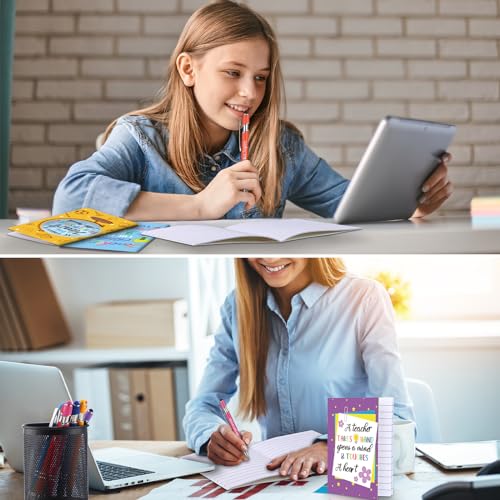Cadeaux de remerciement enseignant : stylos motivation et carnets de notes