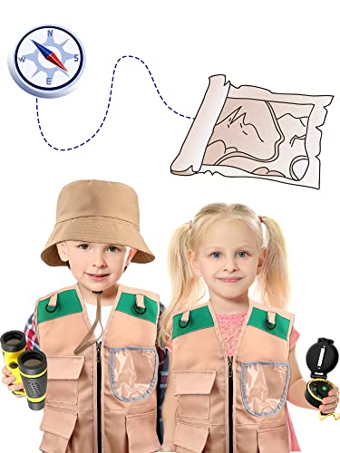 Disfraz infantil explorador con chaleco y accesorios miniatura 6