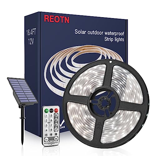 Solar Outdoor Led Strip Lights: 16.4FT IP67 Waterproof Solar Powered Outside Light Tape 240LED 8 Modes with Remote for Garden Patio Stair Walkway Swimming Pool Deck Gazebo Lighting Decorative Solar Outdoor Led Strip Lights: 16.4FT IP67 Waterproof Solar Powered Outside Light Tape 240LED 8 Modes with Remote for Garden Patio Stair Walkway Swimming Pool Deck Gazebo Lighting Decorative