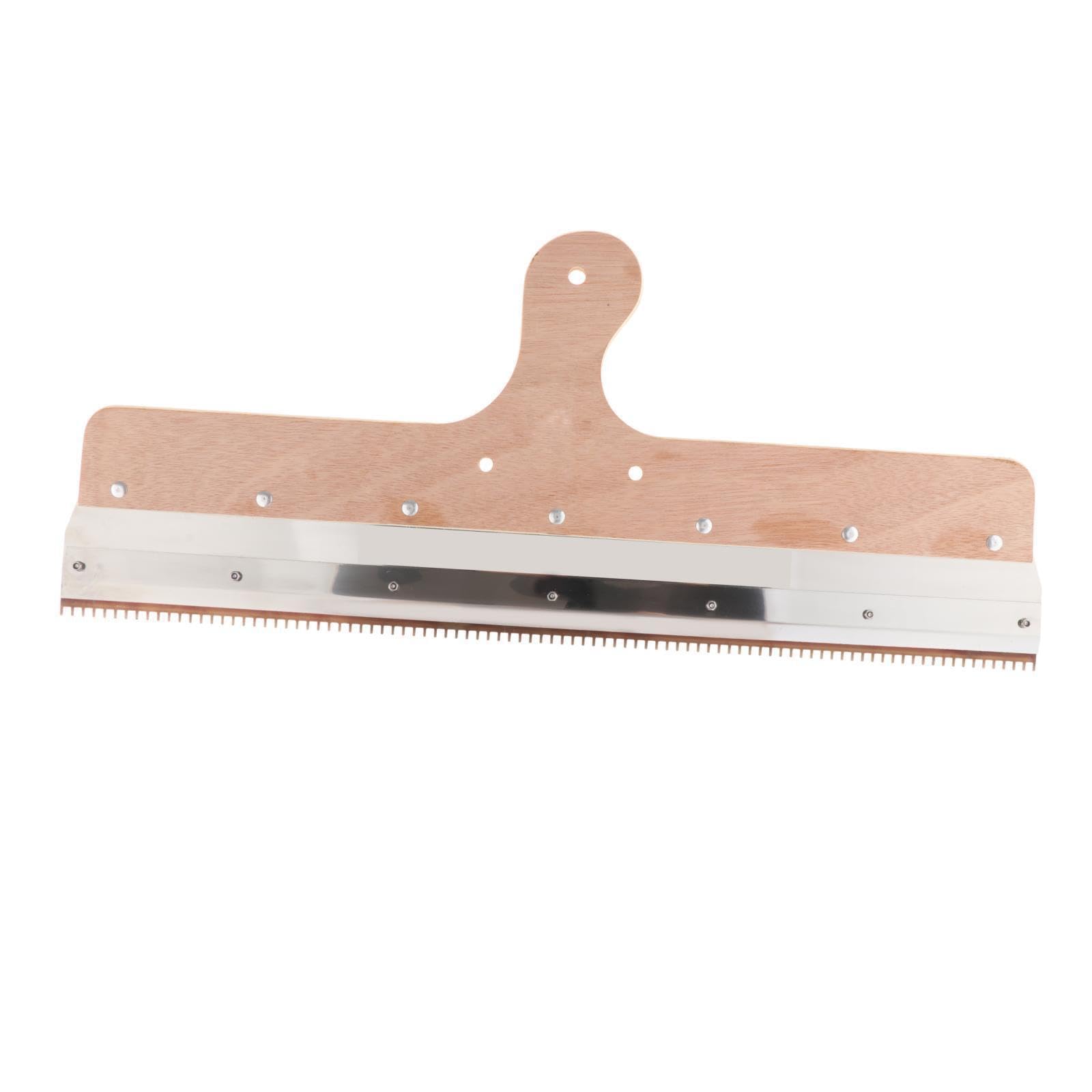 Efficiente frattazzo manuale per pittura con manico in legno e corpo robusto in acciaio inossidabile per prestazioni massime. Vernice epossidica per pavimenti autolivellante per cemento.