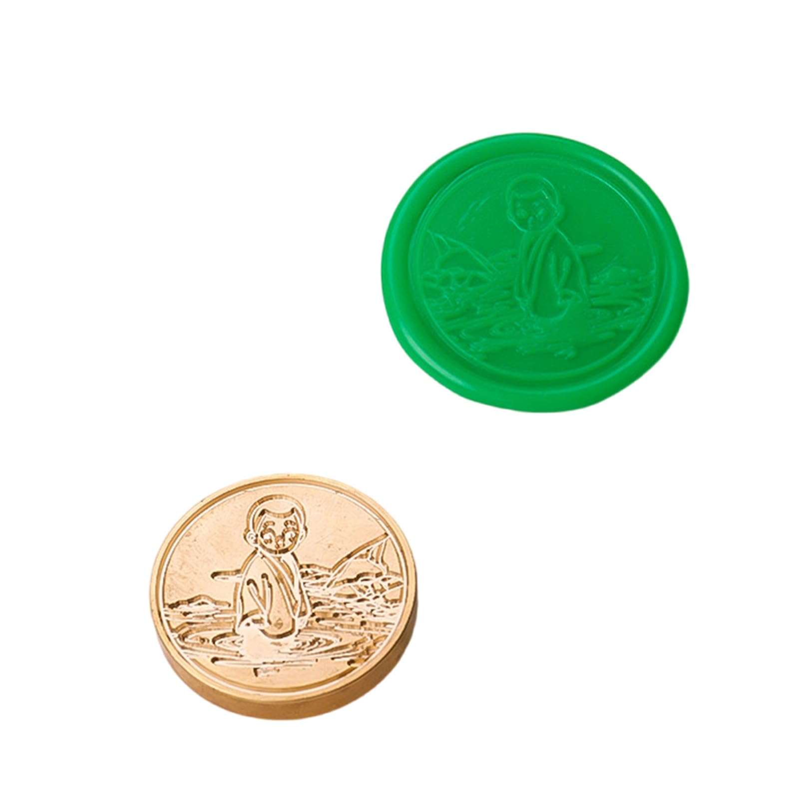 Yhplxyuus Antique Seal Stamp Head Embossed Seal Stamp Metal Head for Letter Envelope Card Wedding Invitation Antique Sealing for Invitations
