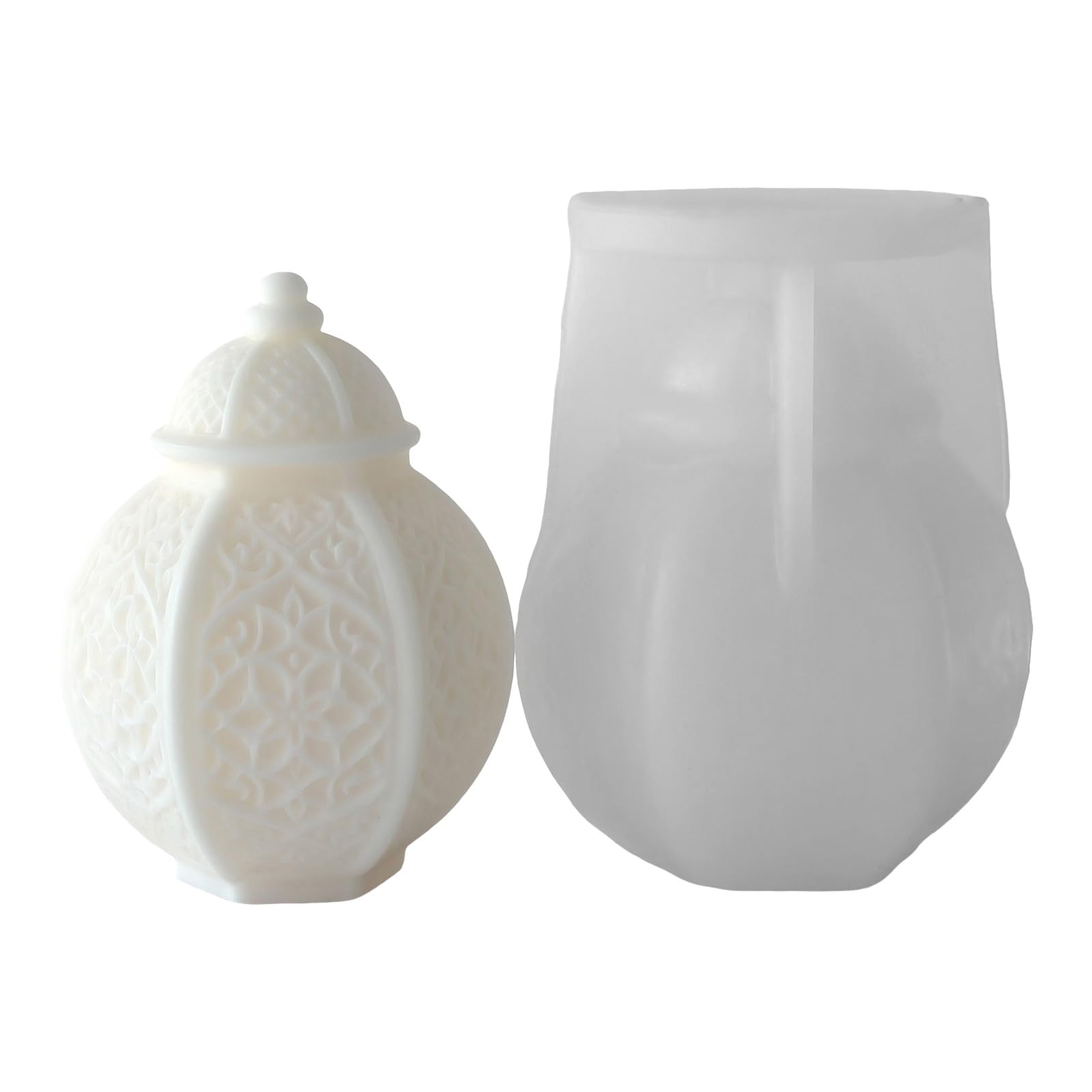 Tsophreniq Lamp Embossed Silicone Molds Food Grade Silicone for Epoxy Resin Making Soap Chocolate Lamp Mold