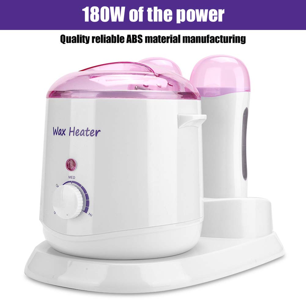 Chauffe Cire Epilation, 180W Salon Chauffe Cire Epilation Professionnelle 800 ML Machine à cirer réglable pour Le Corps(European Standard 220V)