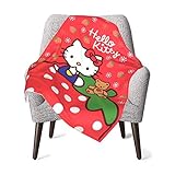 DNBCJJ - Manta para bebé, diseño de Hello Kitty fresa, sua