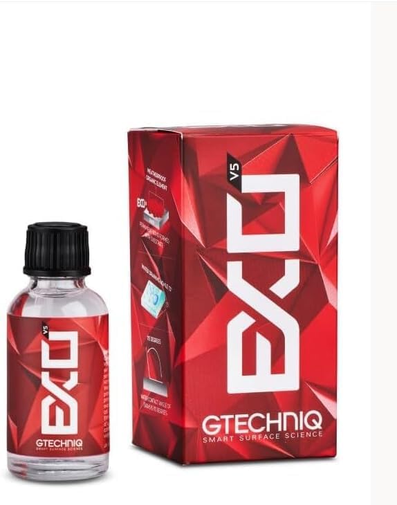 – Gtechniq EXO Crystal Hydrophobic 30ml | Ultra Hydrophobic Coating, Repels Water and Dirt, High Gloss Finish, Long-Lasting Protection
