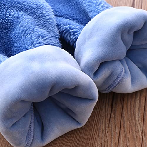 Thick Fleece Zipper Coat for Teen Girls Hooded Solid Color Plush Jacket with Pockets Kids Boys Soft Comfy Clothes3