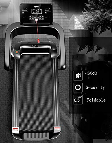 Image of Folding Treadmills Professional Household Electric Treadmill, Foldable Portable Weight Loss Fitness Walkinghine