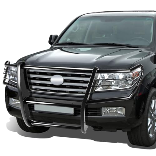 Image of DNA MOTORING GRILL-G-066-BK Black Front Bumper Brush Grille Guard Compatible with 08-15 Land Cruiser