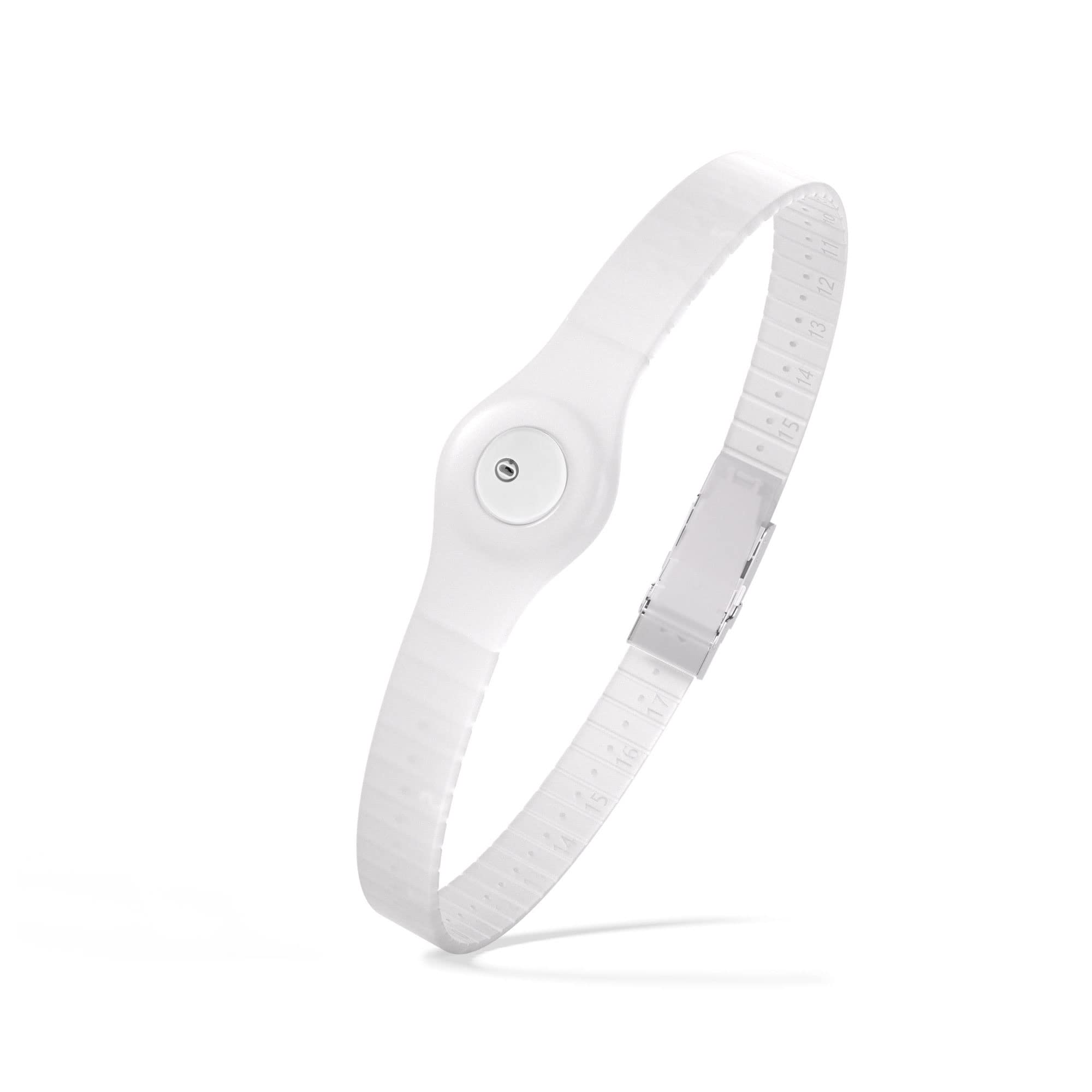 Divoti Glucose Monitor Sensor Cover Armband Compatible for Freestyle CGM Libre 3| Silicone Adjustable Trim to Fit, & Quickly Put-on- Waterproof, Hypoallergenic Transparent
