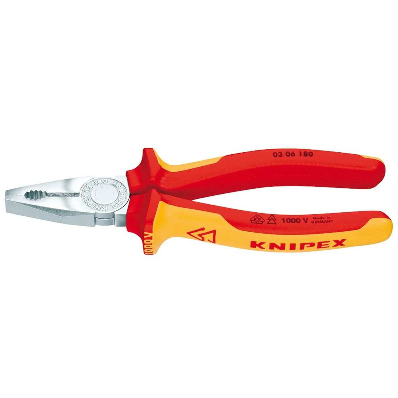 Draper Knipex 03 06 180 Sbe Fully Insulated Combination Pliers180mm 81204 from B&Q