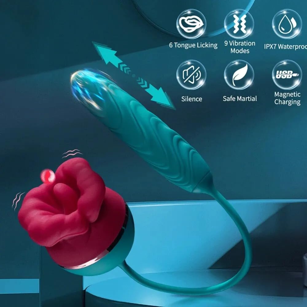 Vibreur Vibromasseur 2 en 1 en forme de fleur pour femmes, Massage du vagin  et du Clitoris, gode du point G, bâton vibrant, jouets sexuels pour  adultes, œuf vibrant : Amazon.fr: Hygiène