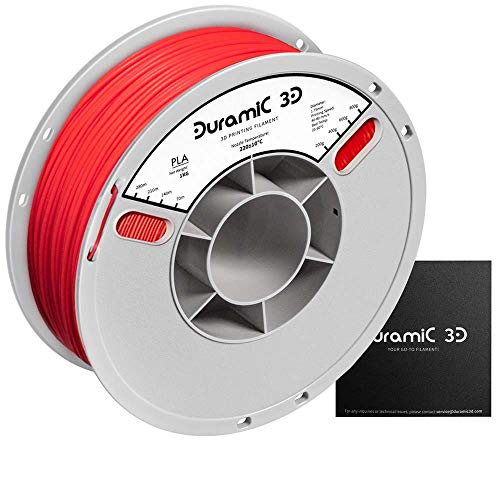 DURAMIC 3D Premium PLA Plus Printer Filament 1.75mm Red, 3D Printing Filament