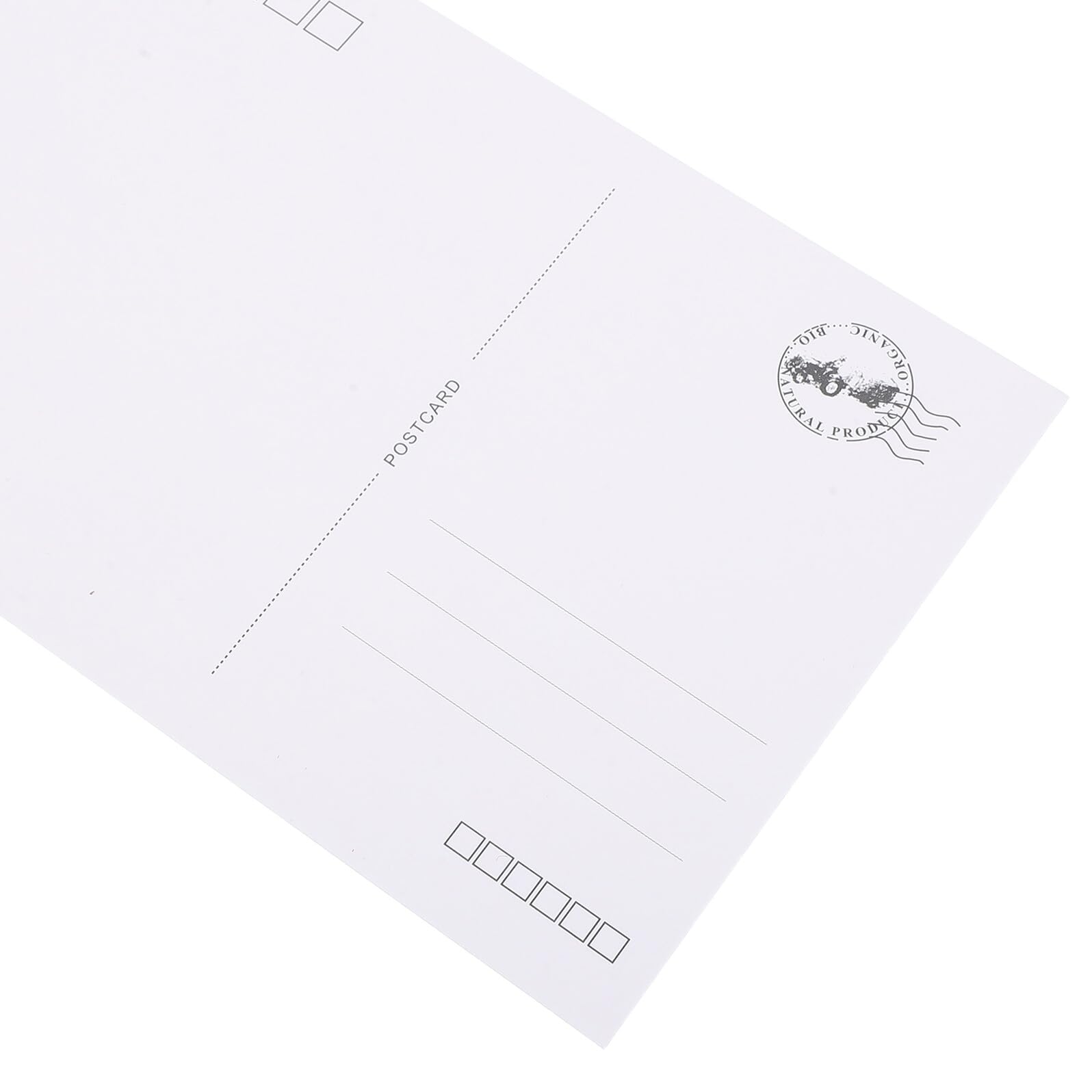Weiße Postkarten Blanko 120 Stück aus Karton, Einseitig