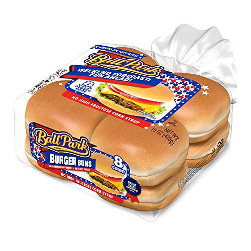 Ball Park 261-01-0110 White Burger Buns, 8 Count, (1.88 Oz Each), Hamburger Buns thumb #11