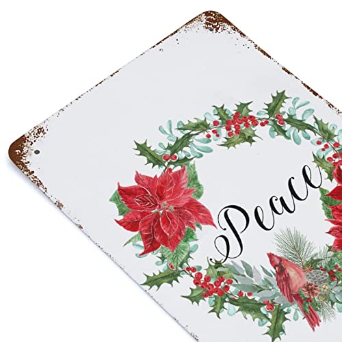 Panneau de condoléances de Noël et sa couronne de paix comme cadeau de cuisine rétro unique - 6
