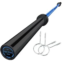 Barbell Bar for Weightlifting, 7FT Heavy Duty Weight Bar 1500LB & 4FT Short/EZ Curl Bar, Fits 2" Plates, Professional Strength Training Equipment for Home Gym, Powerlifting