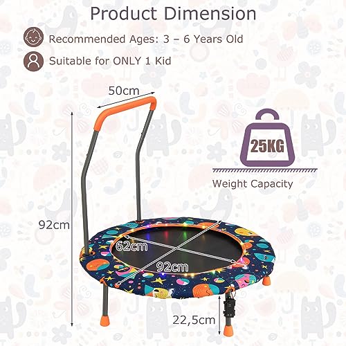 Trampoline pour enfants de 3 à 6 ans idéal pour s'amuser dans le jardin - 6